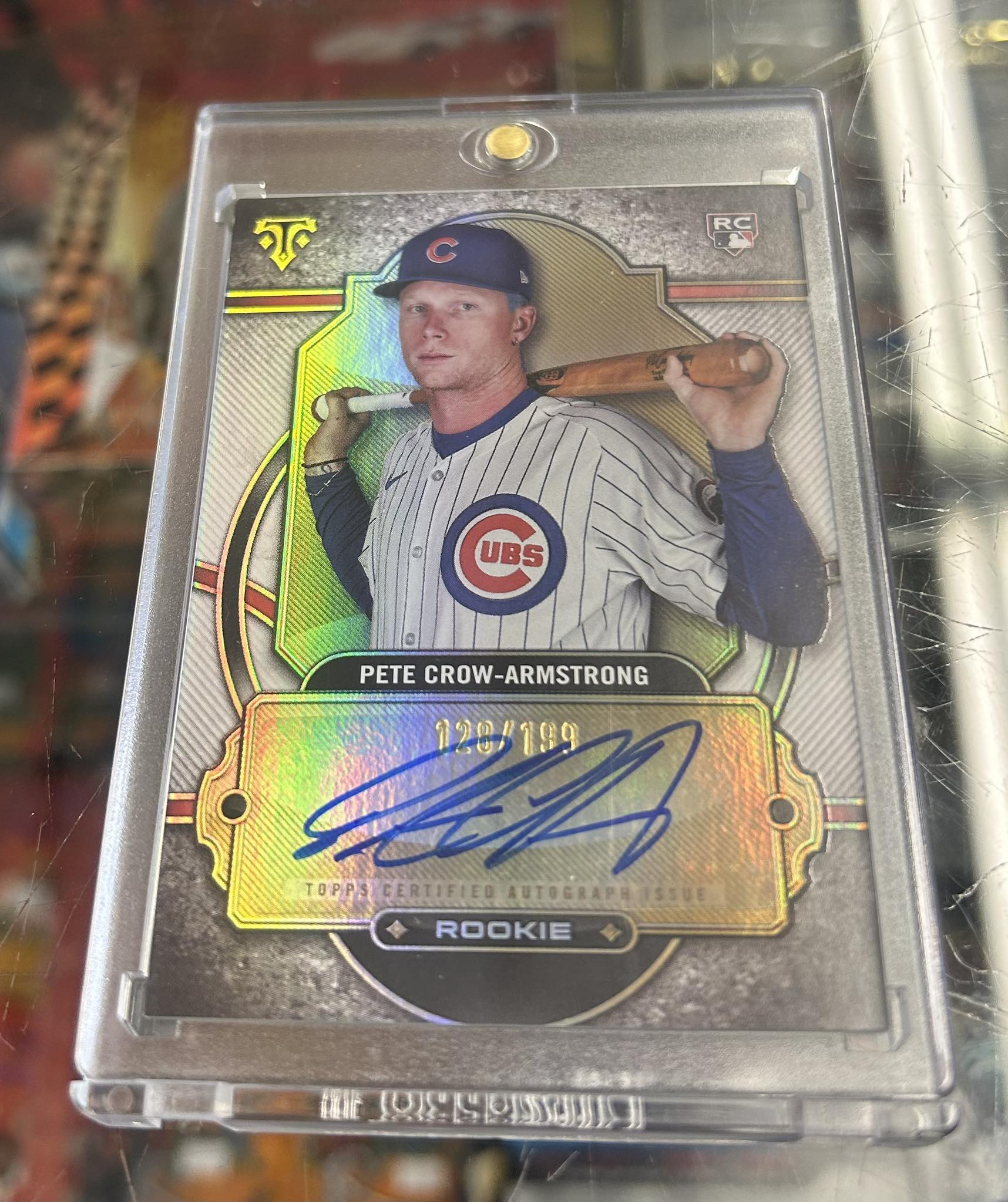 Pete Crow-Armstrong one-of-one nameplate relic baseball card