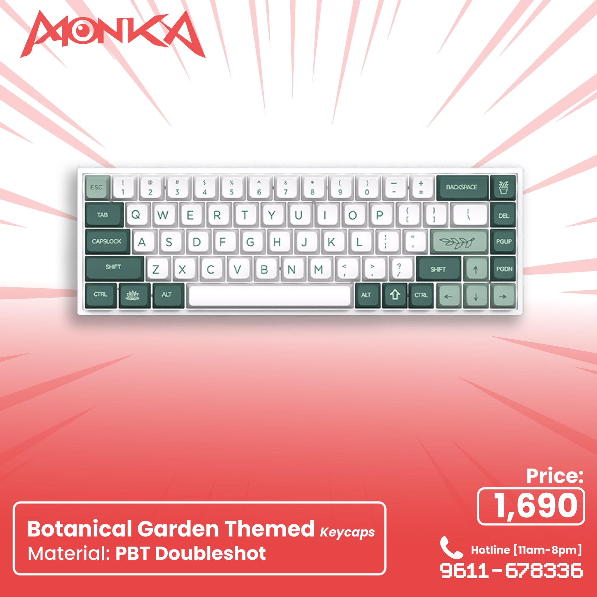 Blisstyle - Botanical Garden Keycaps Set 🛒 Order Now: https ...