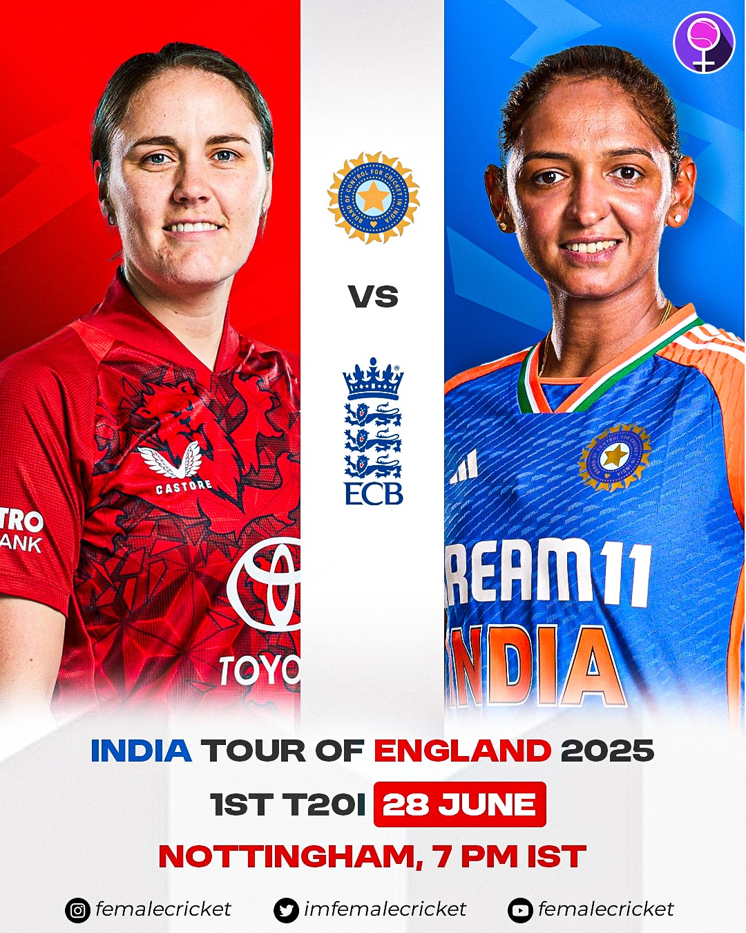 Female Cricket - England Women v India Women—It begins... | Facebook