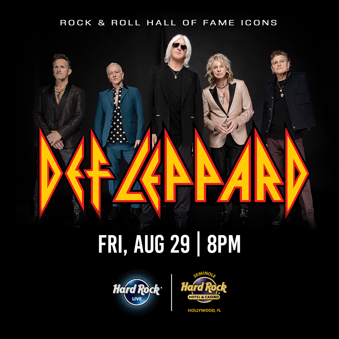 Def Leppard - JUST ANNOUNCED! Ready to Rock Hollywood, FL... | Facebook
