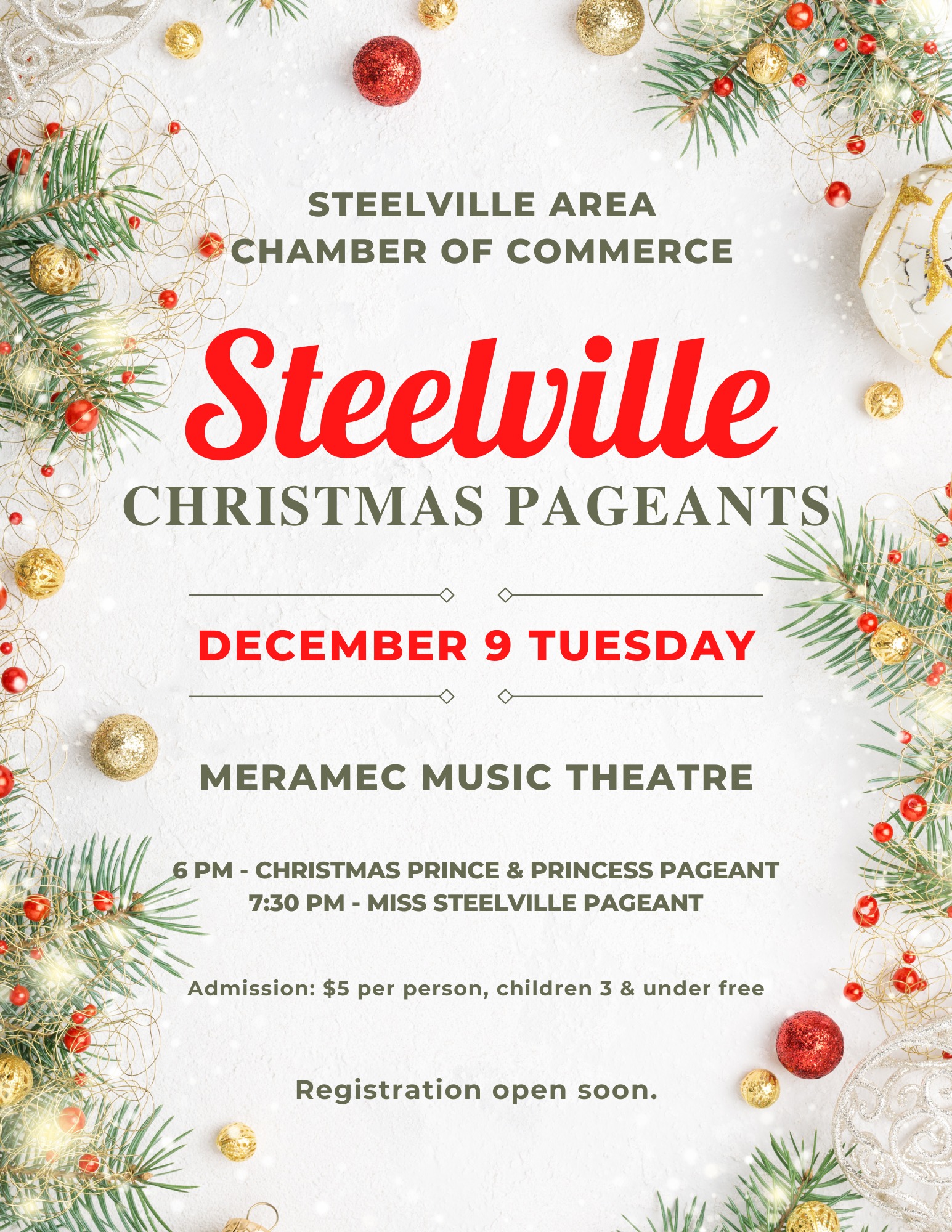 Steelville - Christmas Pageant Forms are now available!!! 👑 Christmas ...