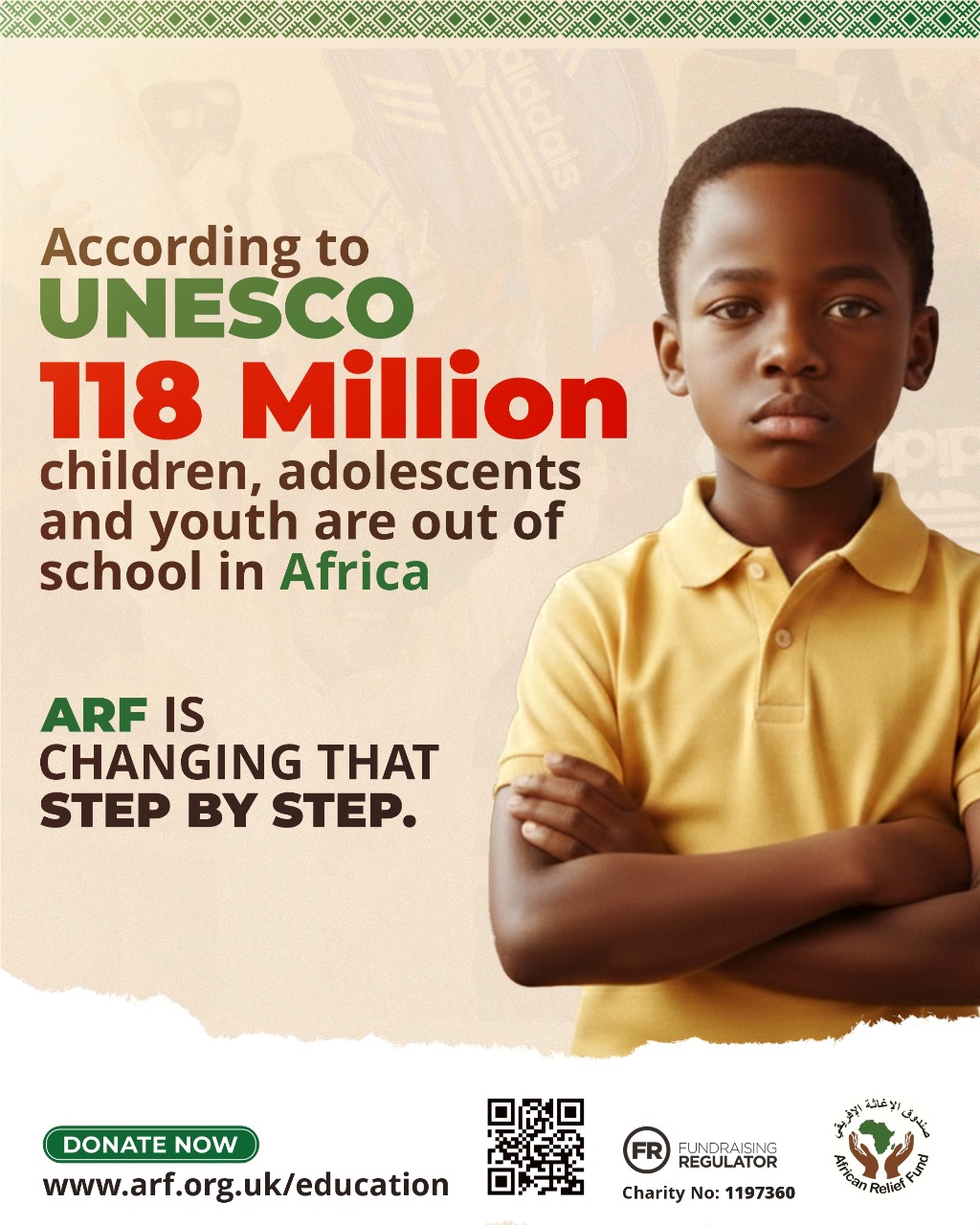 African - A closed classroom is a closed future. ARF is helping unlock ...