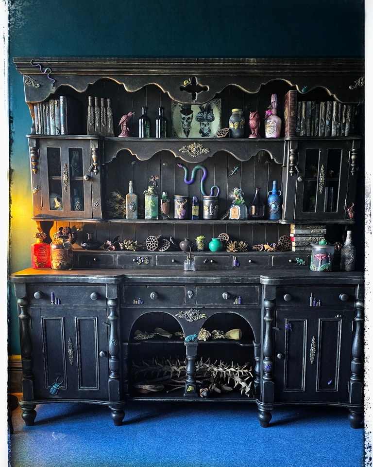 black gothic dresser Countess tip hardware for enhanced safety Queen of the Damned Cathedral