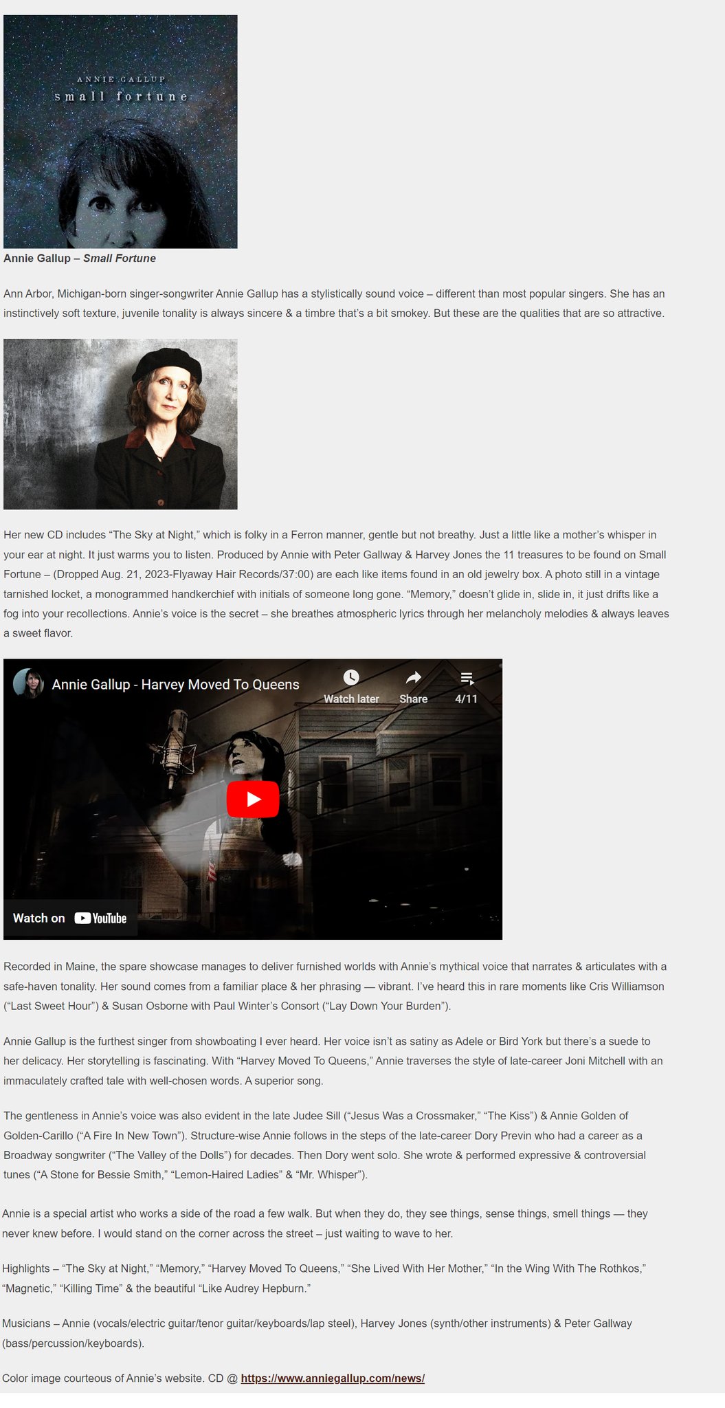 Annie - Nice Review for 