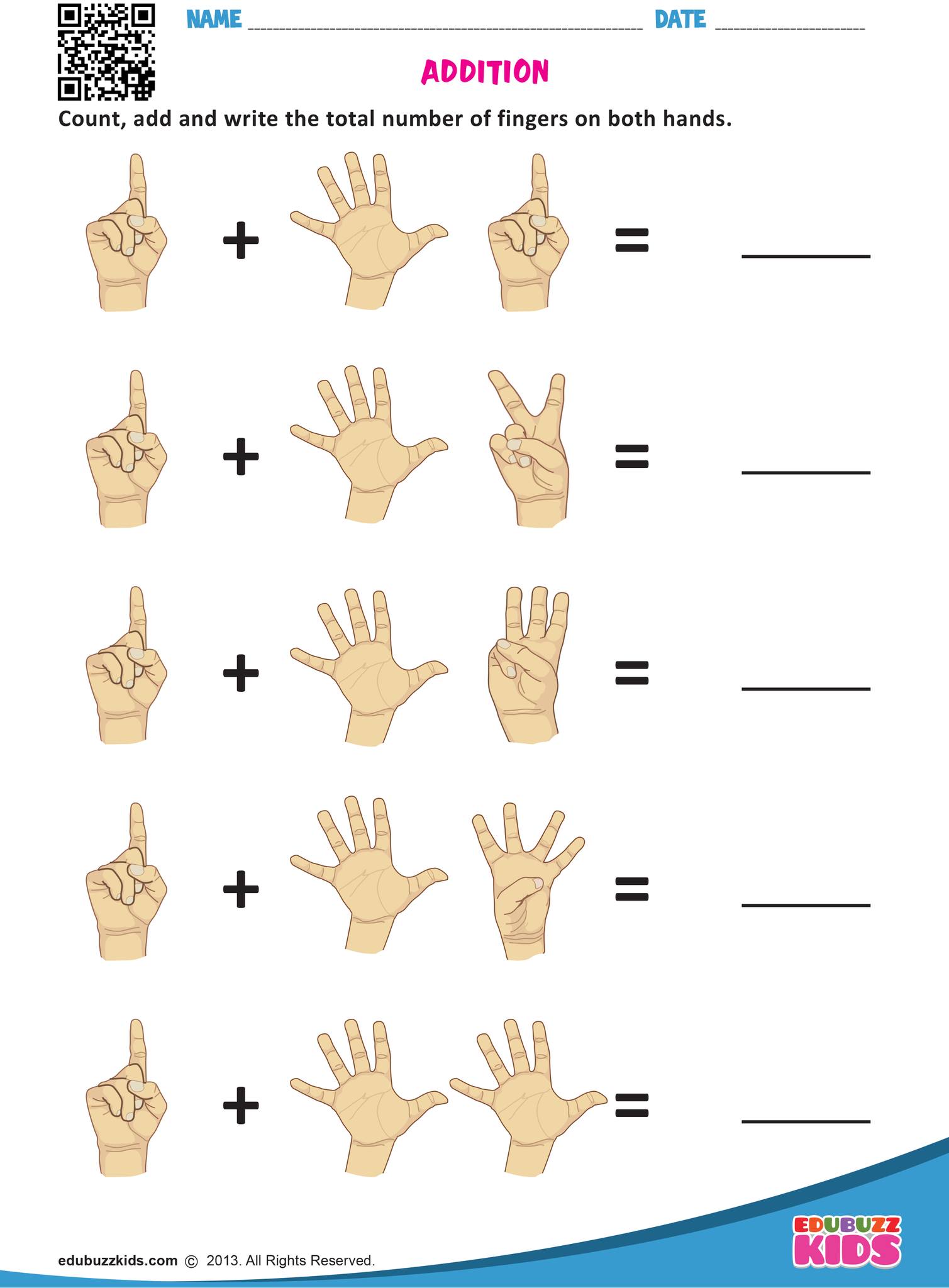 DepEd School Decorations and Instructional Materials | Finger Addition ...