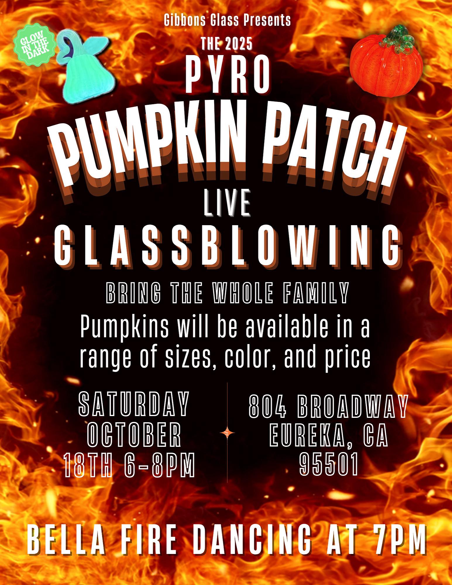 Gibbons Glass - The Annual FREE Pyro Pumpkin Patch is... | Facebook