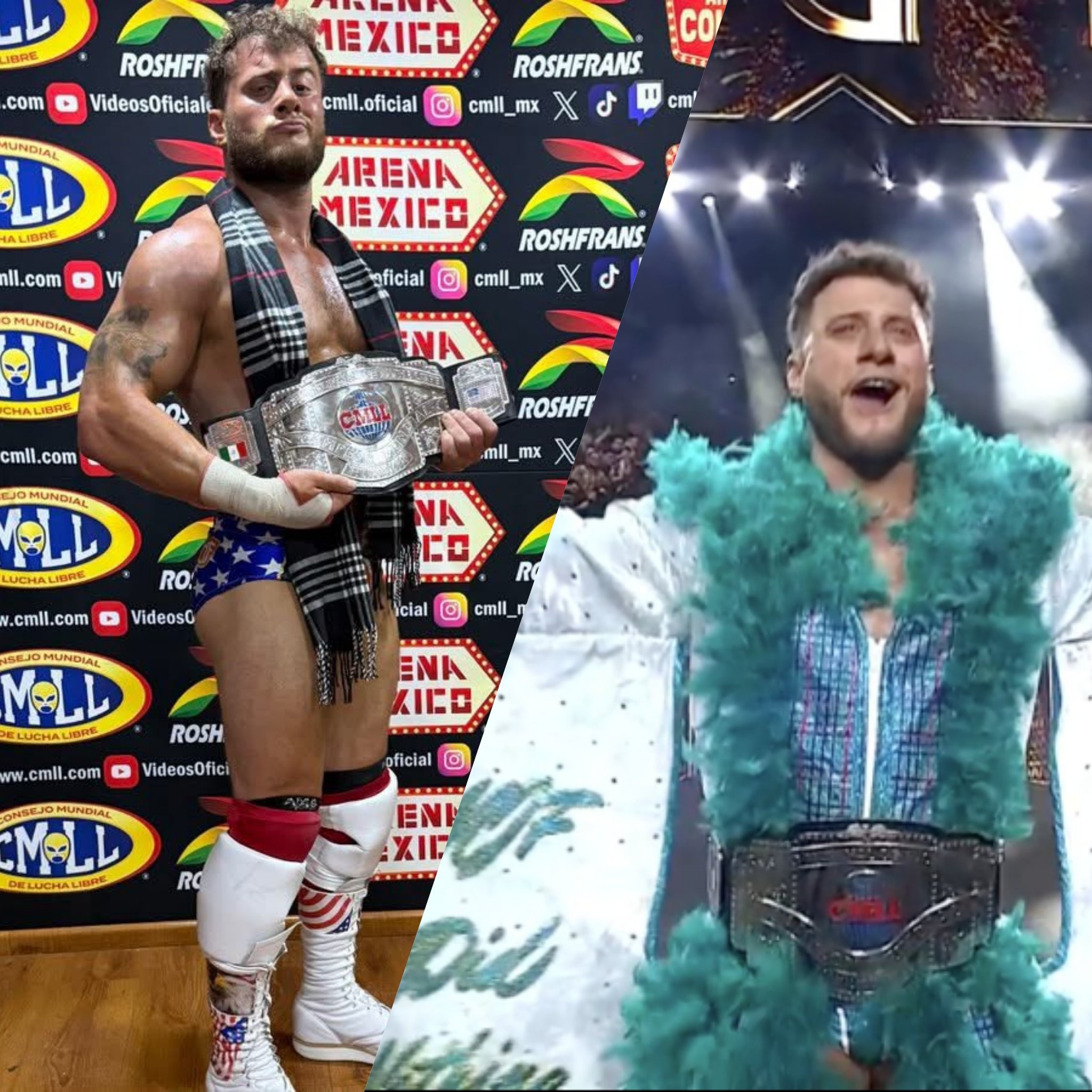Soy - MJF con el título mundial semicompleto del CMLL en Forbidden Door ...