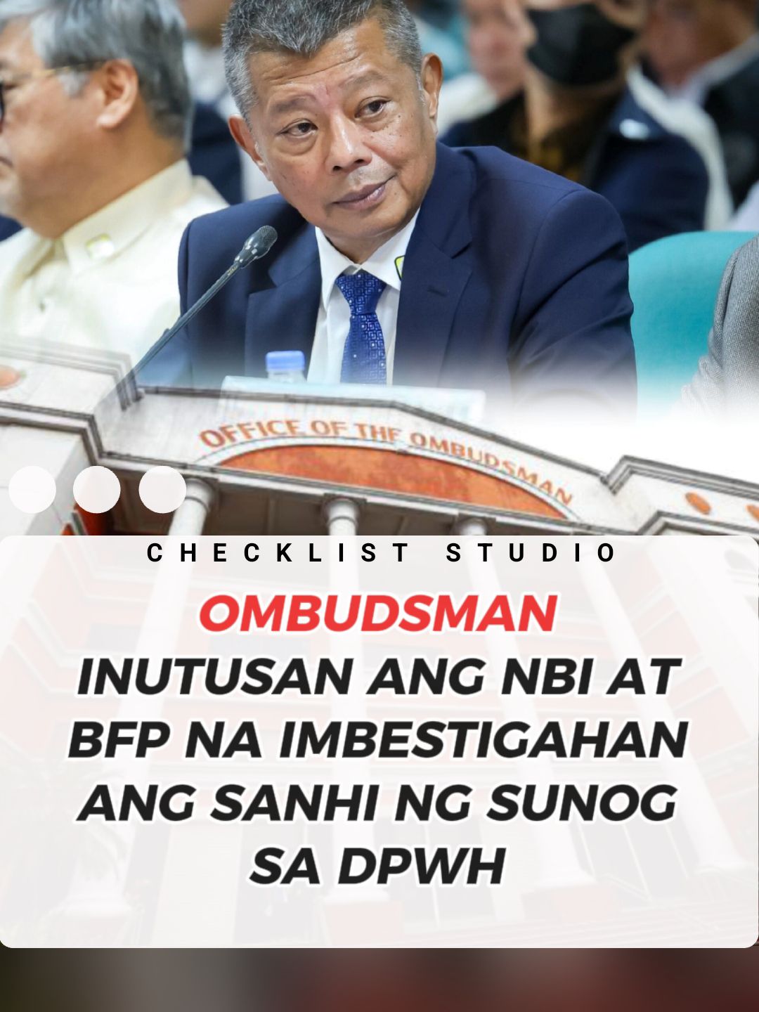 Checklist - JUST IN: Inutusan ng Office of the Ombudsman ang National ...