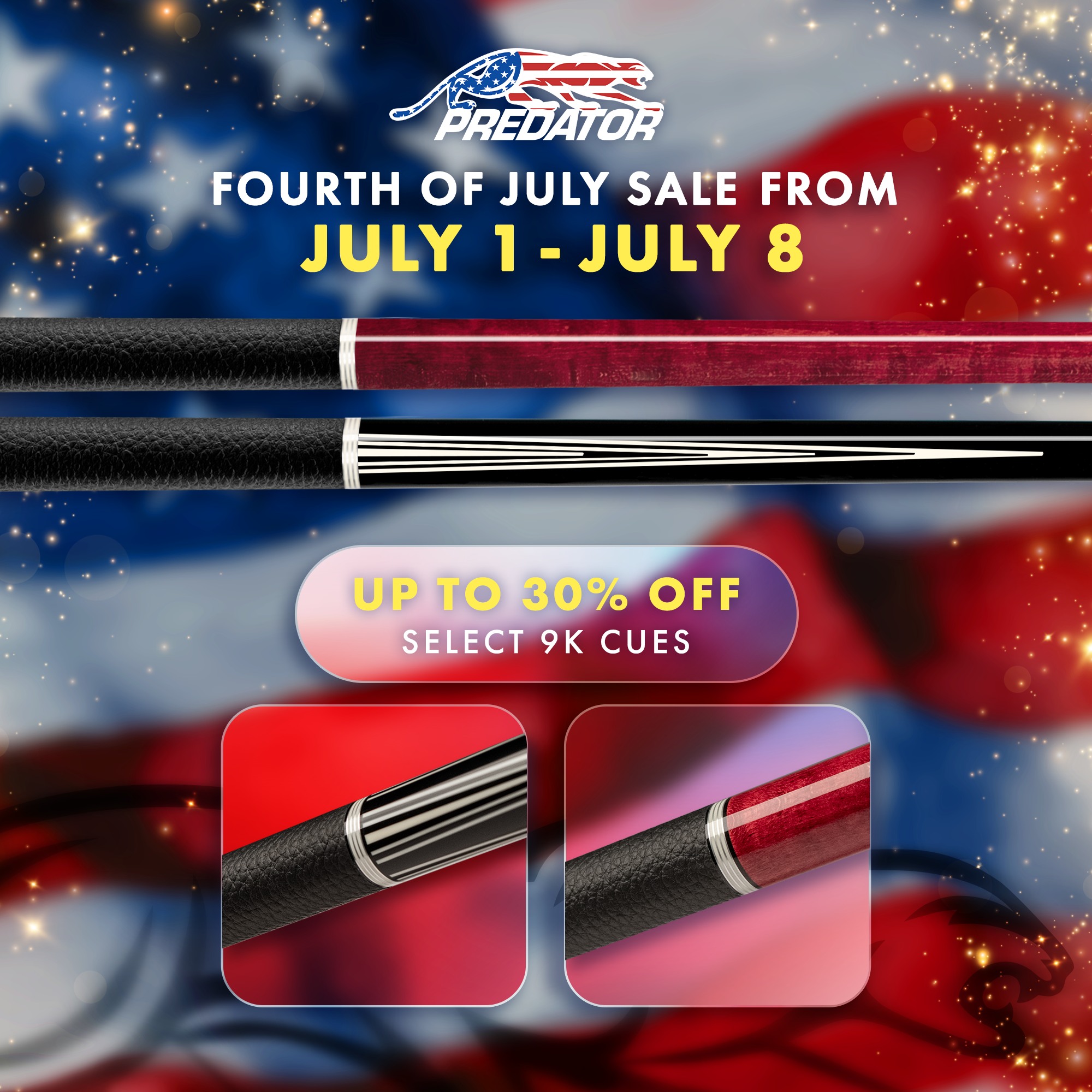 Cue up the savings 🇺🇸 Our 4th of July Sale starts now—don't miss