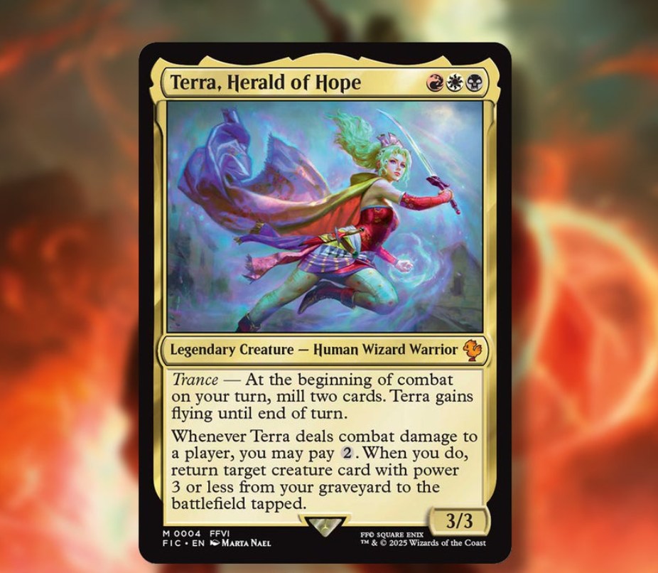 final fantasy mtg terra deck Magic: The GatheringFINAL FANTASY Terra, Herald of Hope (Commander)  Ultra PRO International return target creature card with power 3 or less from your graveyard to the battlefield tapped terra final fantasy mtg Terra,