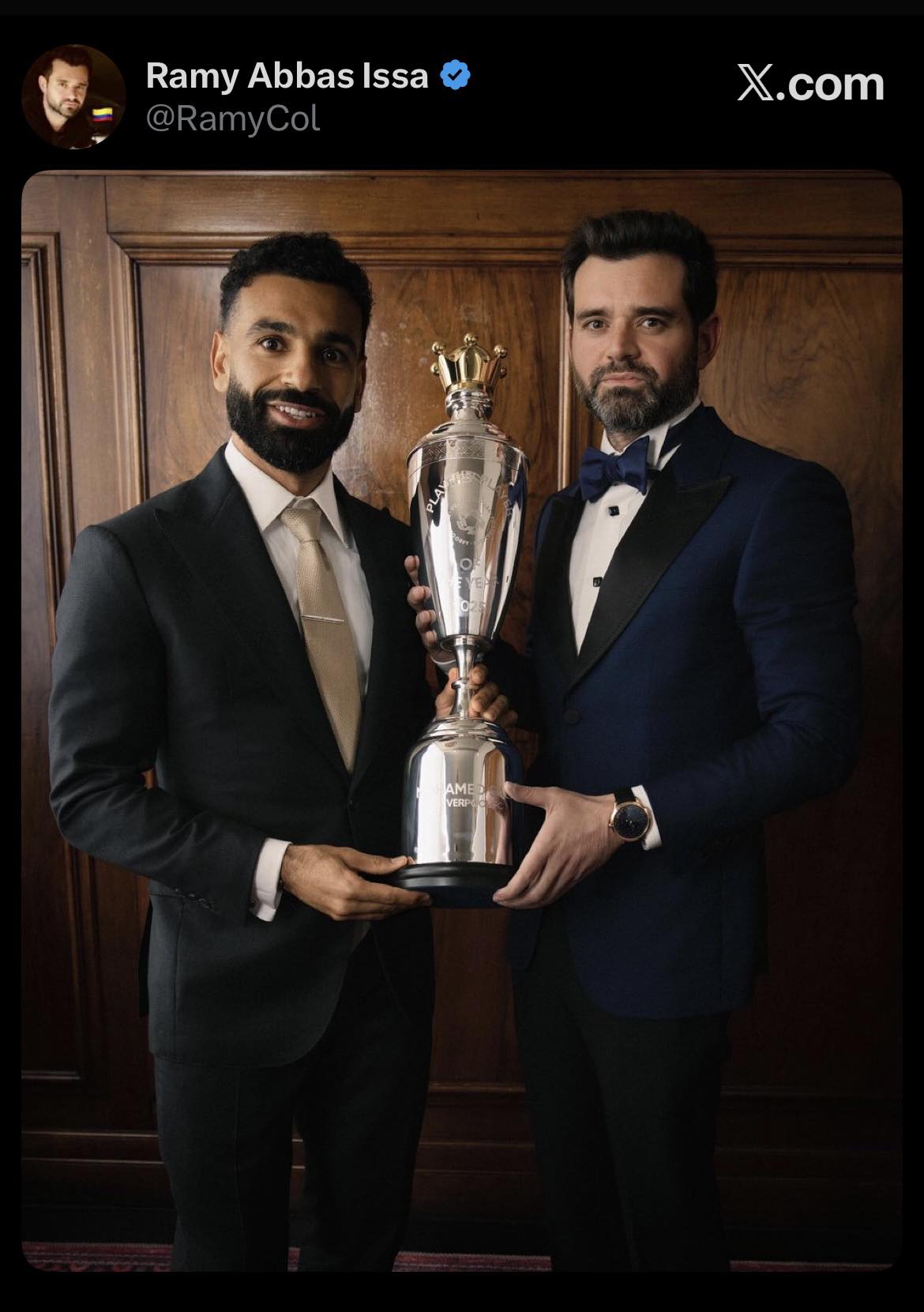 Paul Gorst - Mohamed Salah and his agent Ramy Abbas, via X. | Facebook