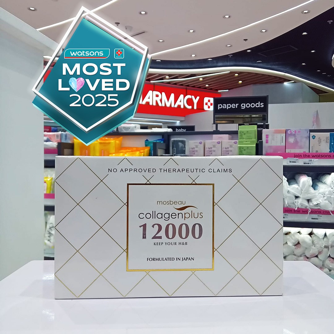 Watsons - MOSBEAU Collagen Plus 12000mg x5 pack SRP: P 1080.00 per box ...