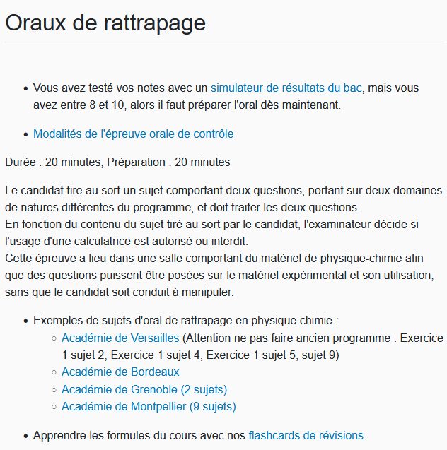 Labolycée.org - Annales gratuites du BAC S en physique/chimie (officiel)