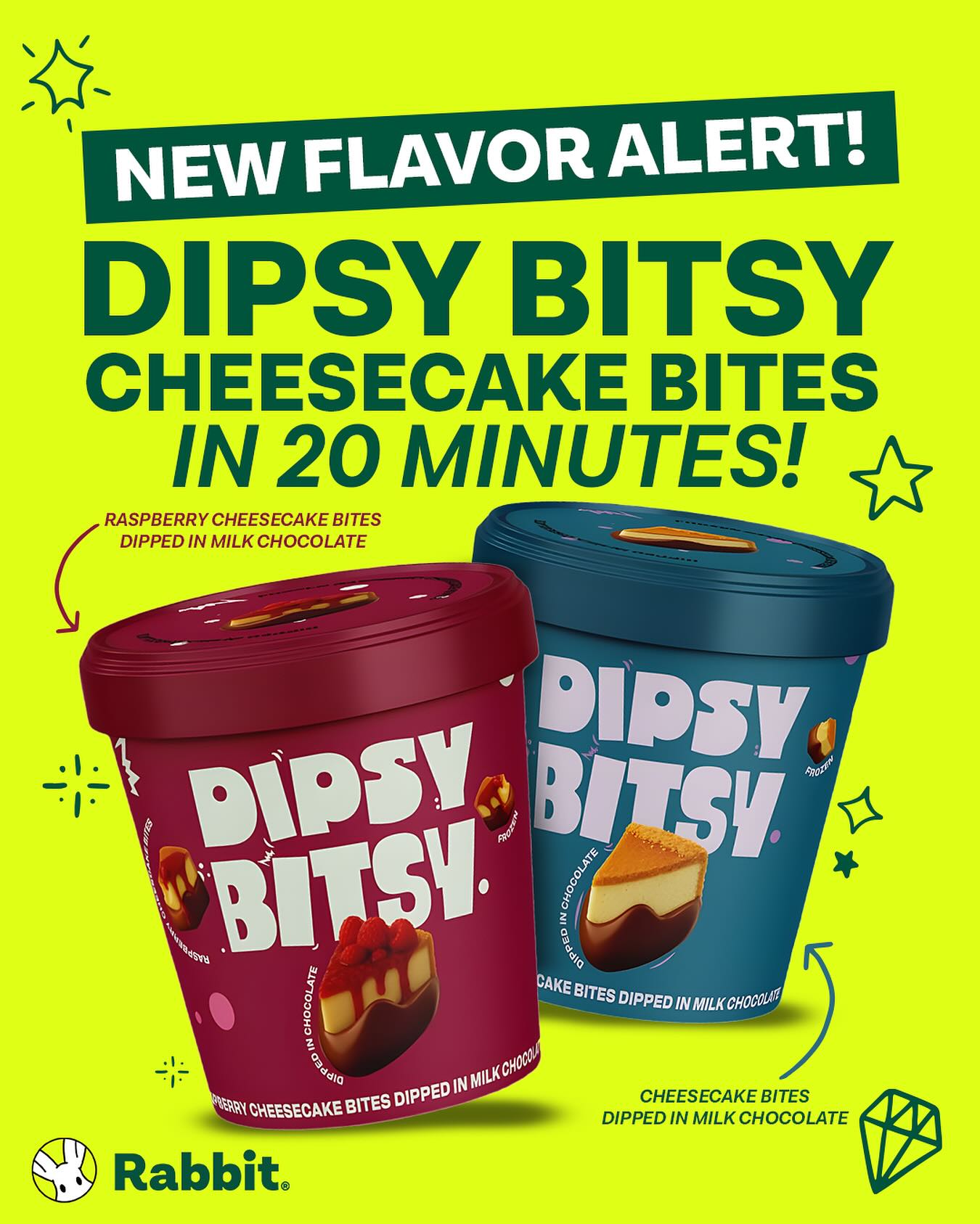 Rabbit - NEW Cheesecake Flavors Alert! 🍰 Fall in love... | Facebook