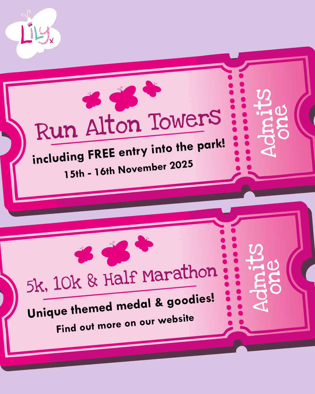 The Lily - 🎢 Run for Team Lily at Alton Towers Resort this November and ...