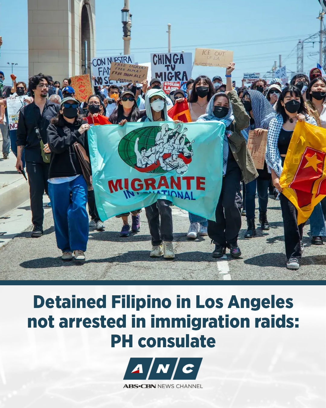 ANC - A Filipino immigrant arrested by ICE in Los Angeles was not part ...
