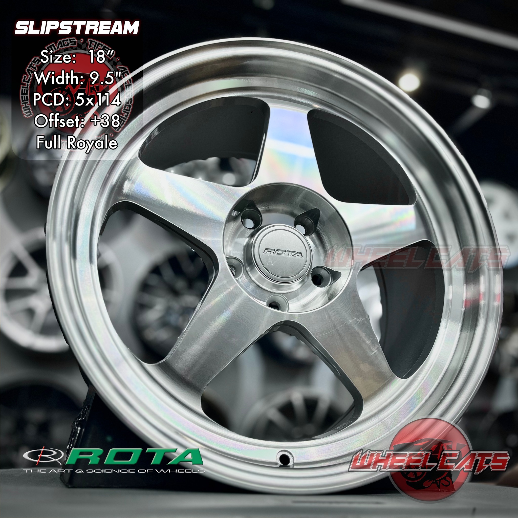 WheelCats - ROTA SLIPSTREAM-R 18x9.5 in Full Royale ... | Facebook