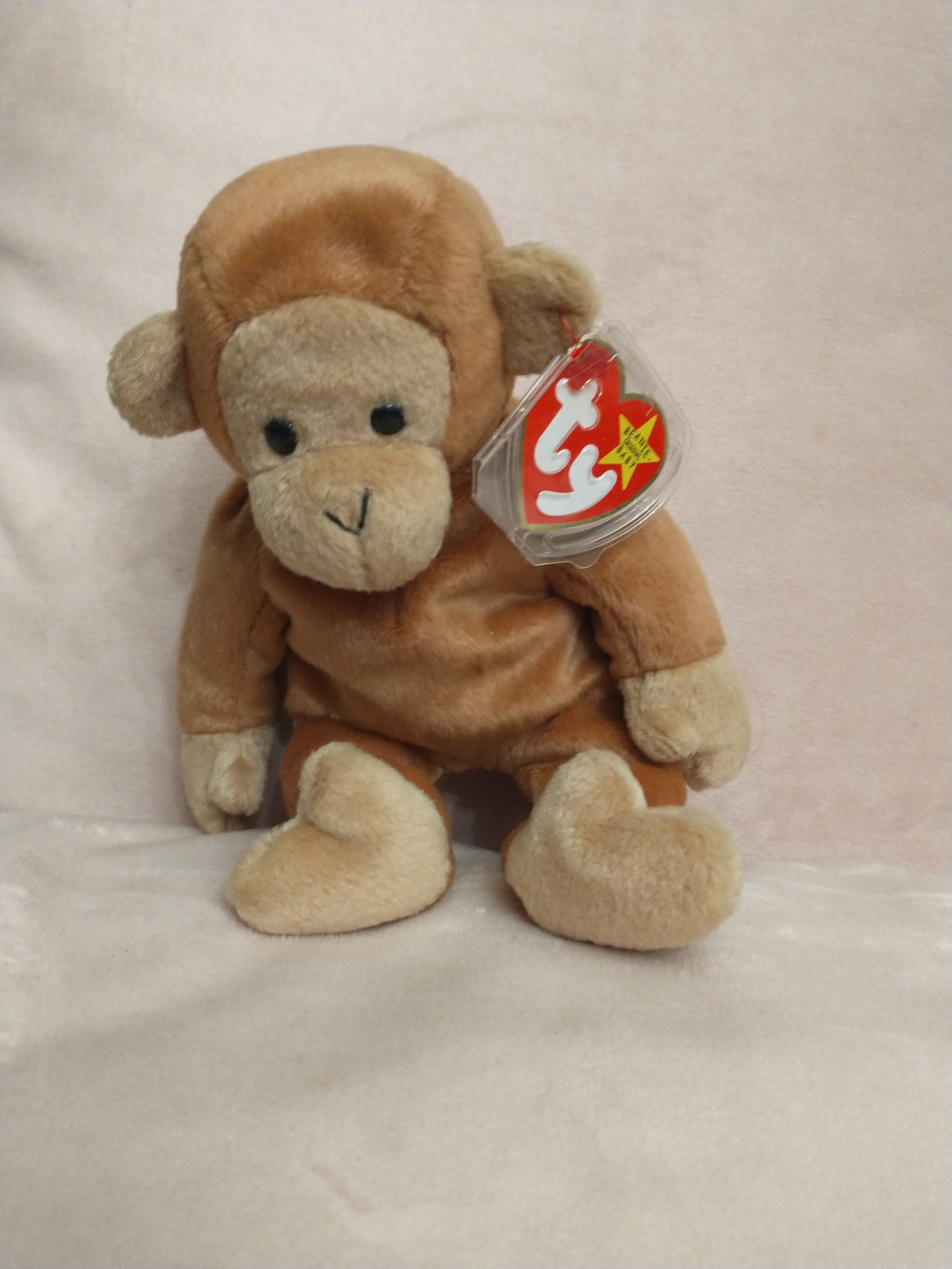 Ty Beanie Baby Monkey - MWMT (Monkey Chinese Zodiac