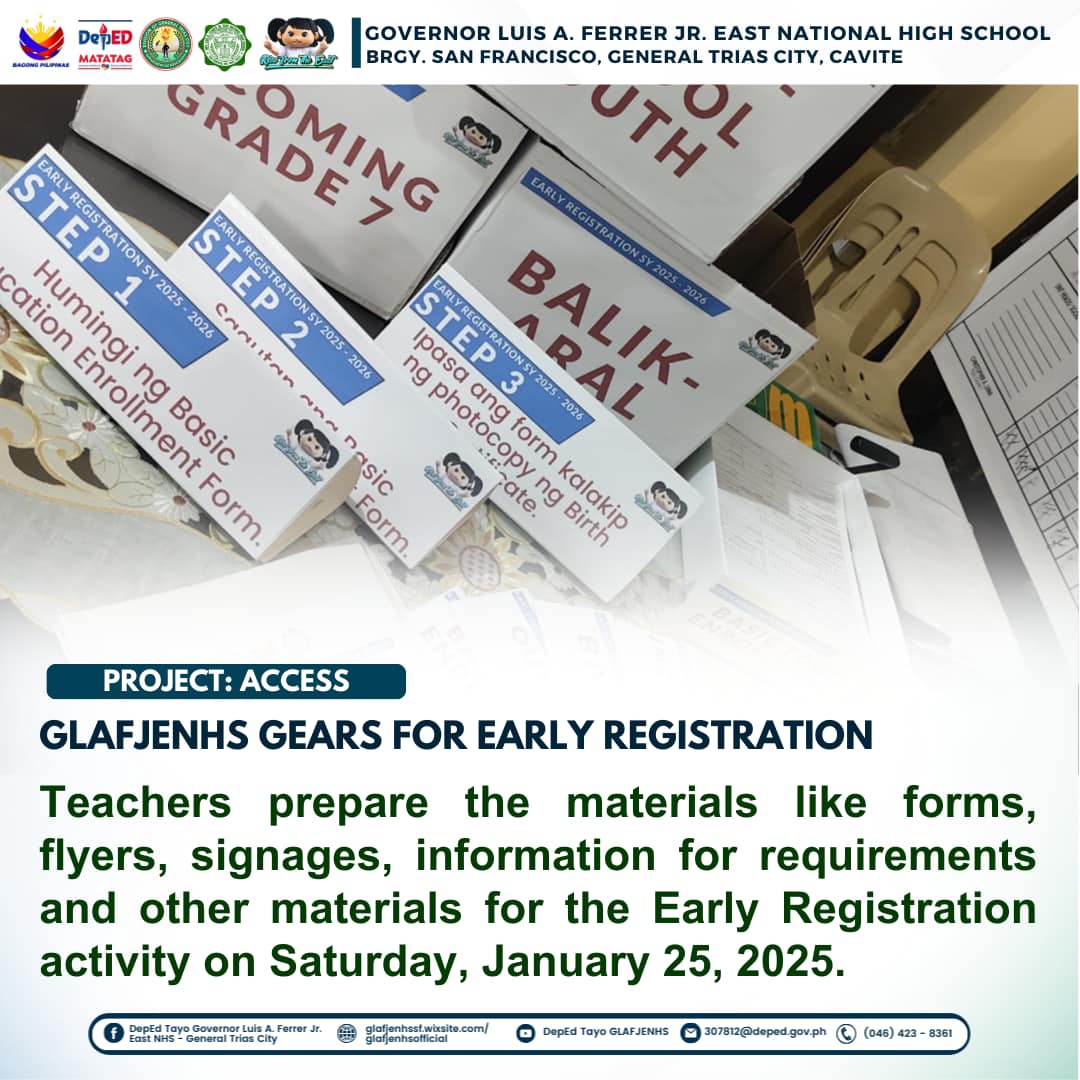 IN PHOTOS: EAST gets ready for Early Registration for School Year 2025 ...