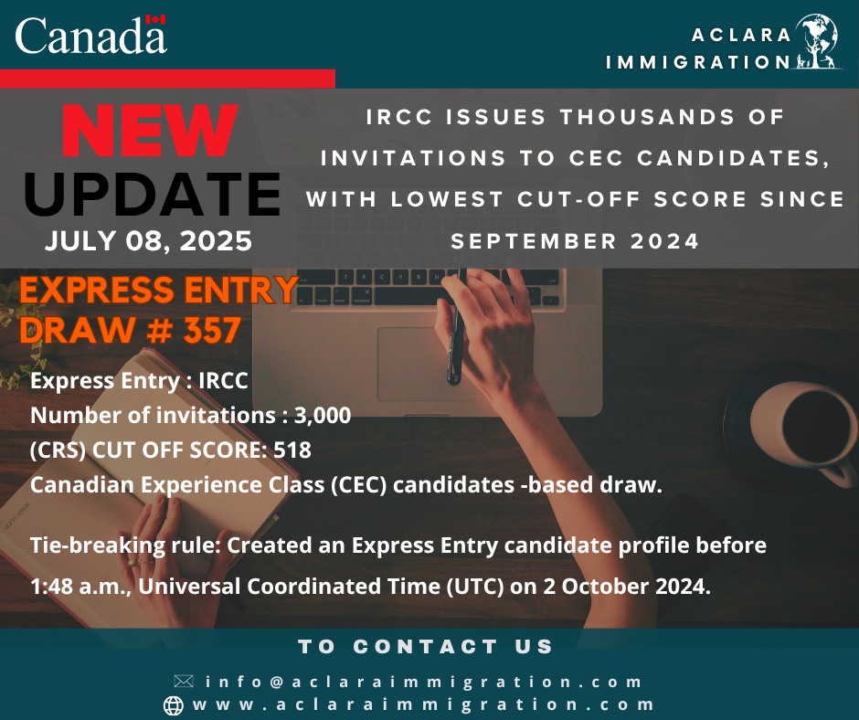 📢 Express Entry Update: IRCC issues 3,000 invitations to CEC candidates ...