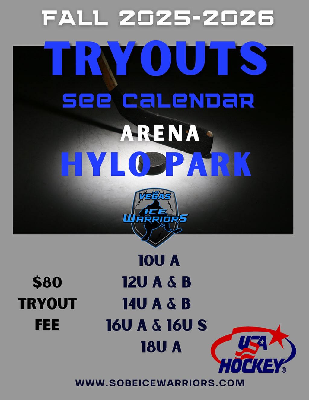 Las - 🚨 FINAL CALL: ICE WARRIORS TRYOUTS 🚨 Time is running out to claim ...