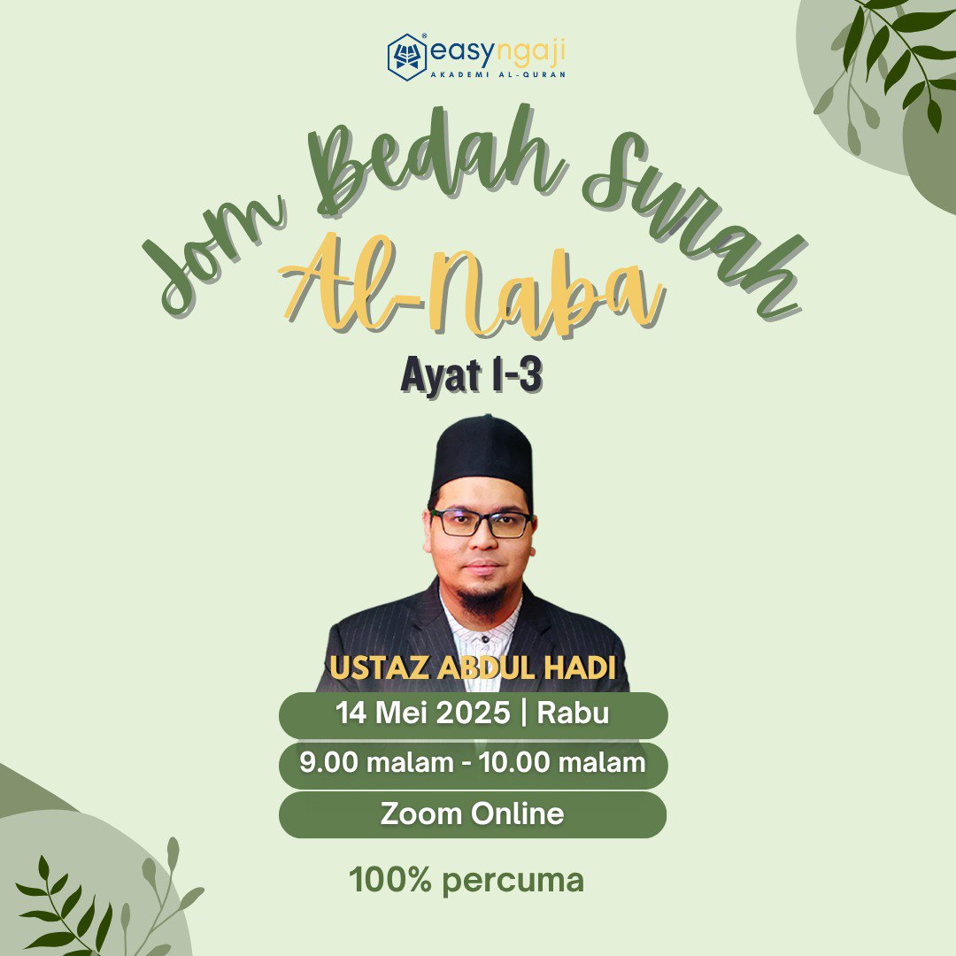 Easy Ngaji - Jom bersama Ustaz Abdul Hadi dalam Bedah... | Facebook