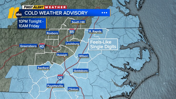 The cold air is here tonight!... - Don Schwenneker WTVD