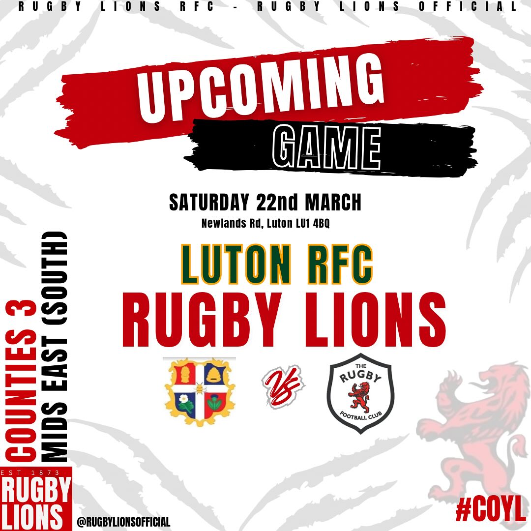 Rugby - The wait is finally over! 🦁🔥 The Lions are heading down the M1 ...