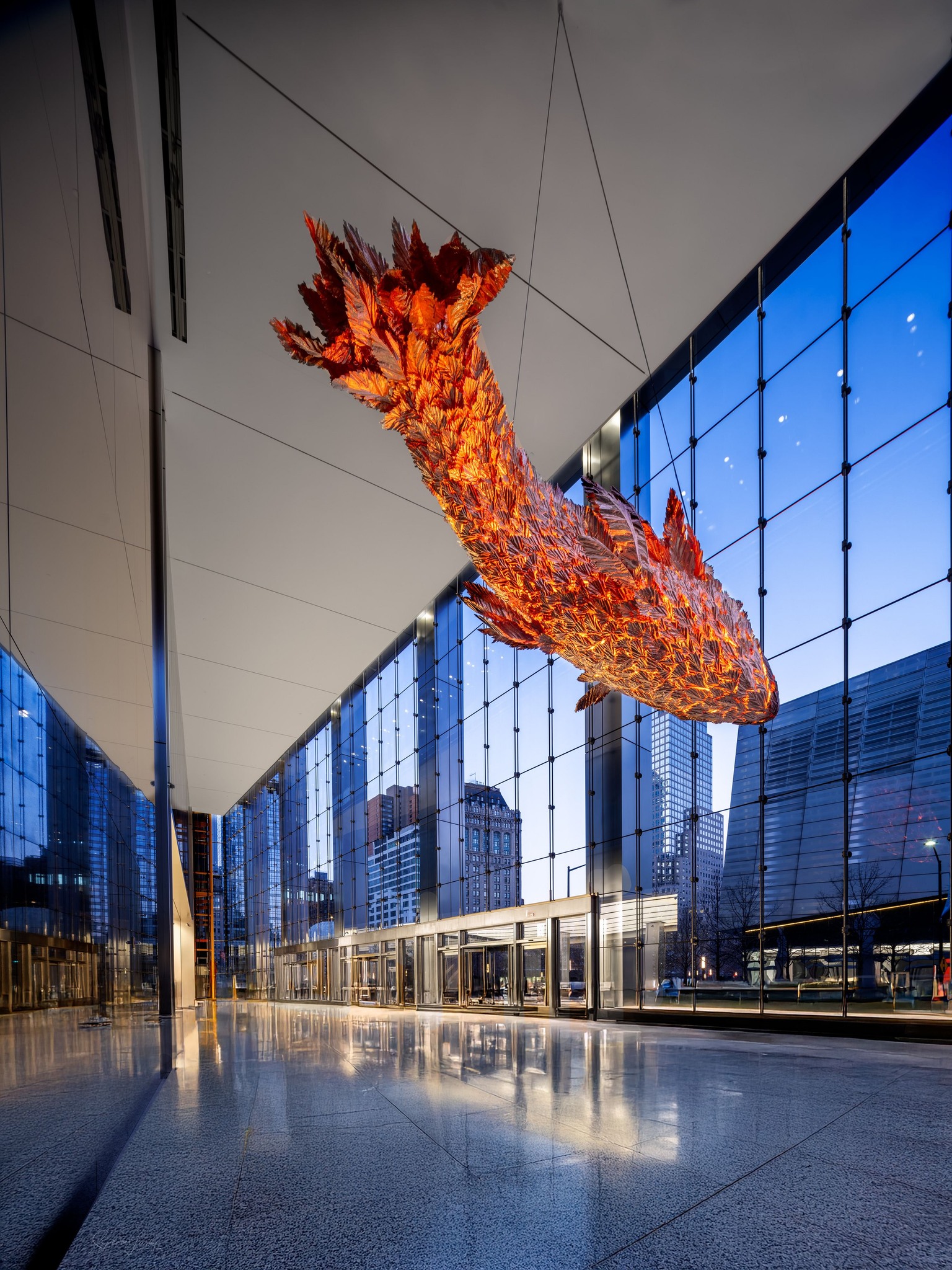 Gehry's glass fish sculpture in Minneapolis