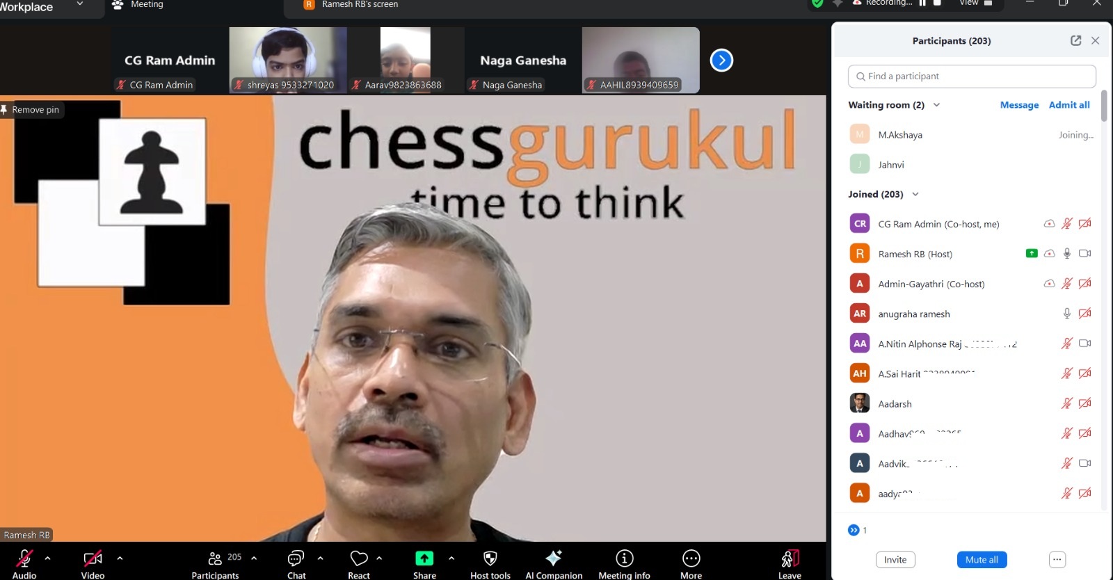 Chess - GM Ramesh RB with his GM kids - Yesterday's , today's & the ...