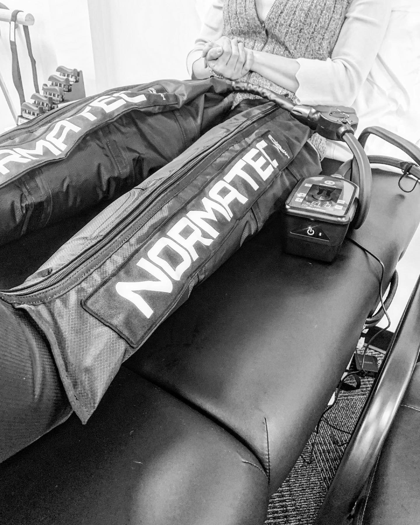 Introducing: Normatec Premier. The most advanced and fully 