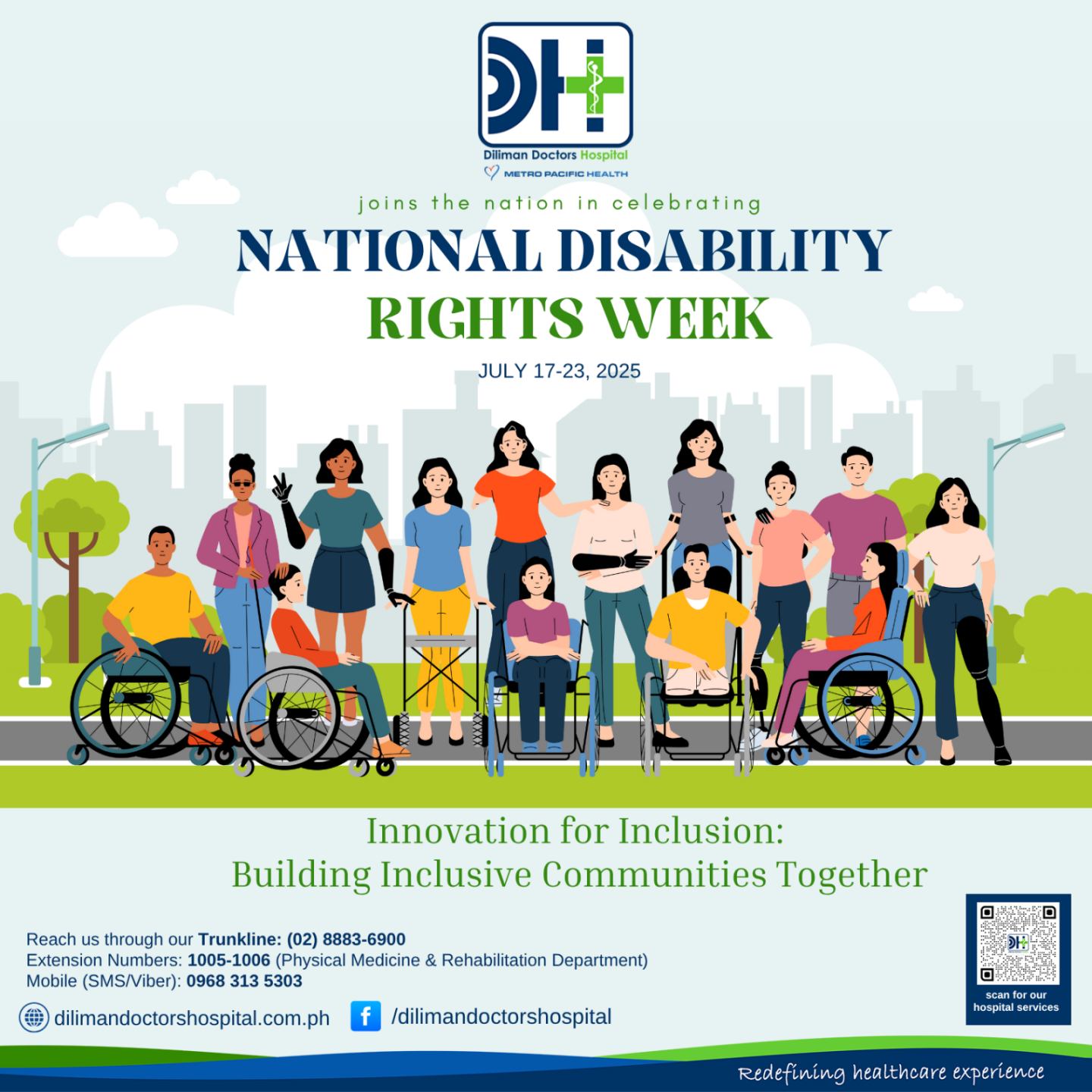 NATIONAL DISABILITY RIGHTS WEEK... - Diliman Doctors Hospital | Facebook