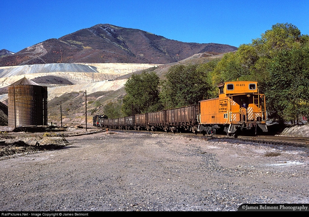 Denver - Rio Grande's Midvale Tramp local departs Lead Mine in Bingham ...