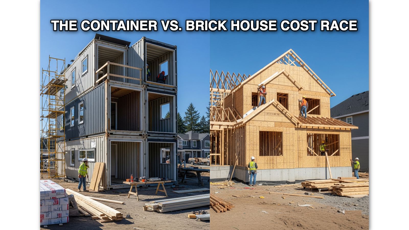 The Container vs. Brick House... - Shipping Container World | Facebook