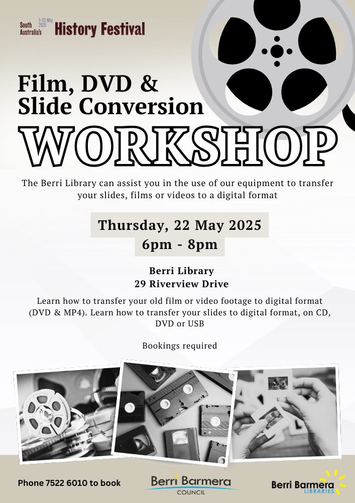 Our Town Berri - 👏 History month activity at the Library.... | Facebook