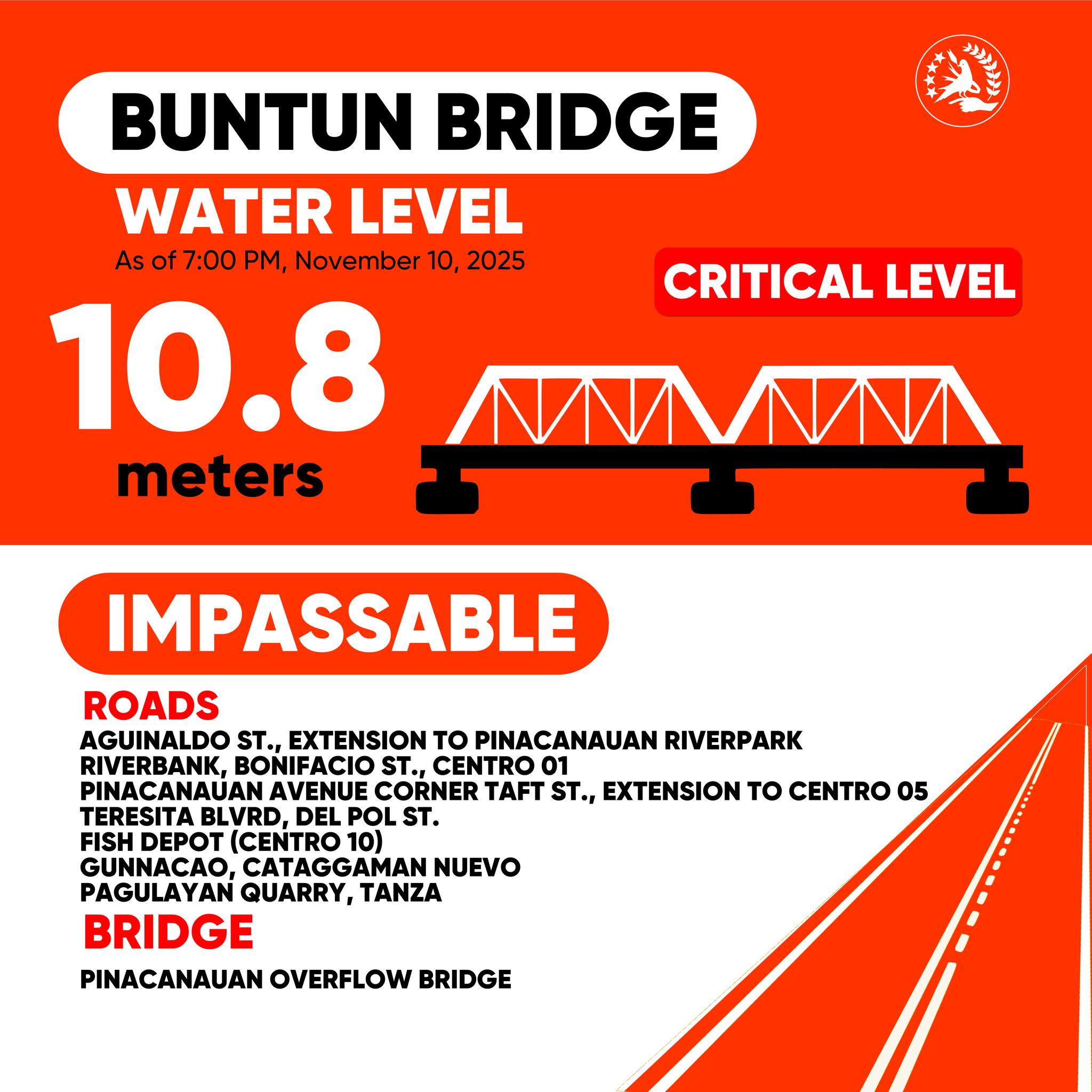 Komyu - UPDATE | The water level at Buntun Bridge has reached 10.8 ...