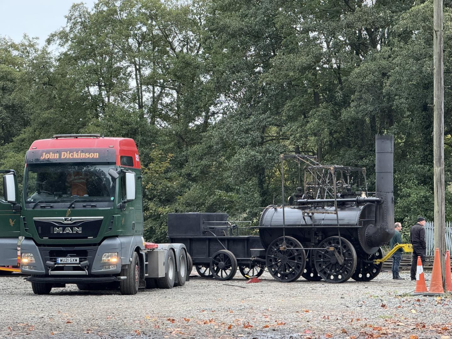 North - 17.30 Locomotion No1, a replica of the first ever steam ...