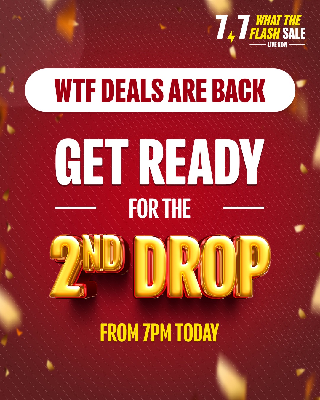 Daraz - ⚡ DROP 2 LOADING… WTF Deals are BACK at 7PM! Big brands, wild ...