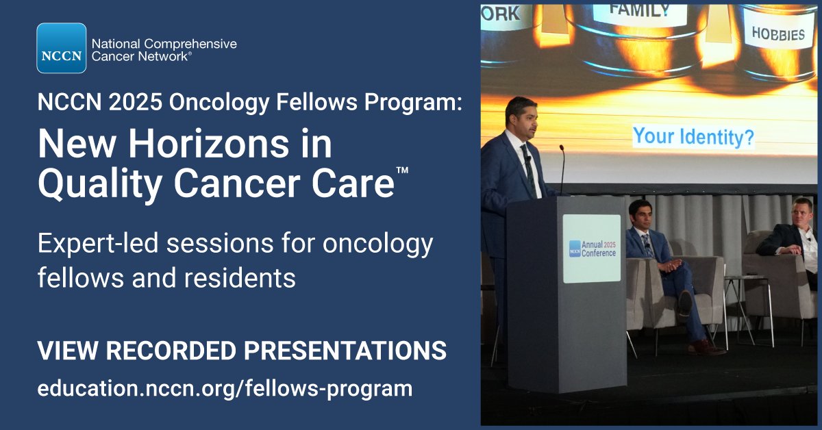 The NCCN 2025... - National Comprehensive Cancer Network | Facebook