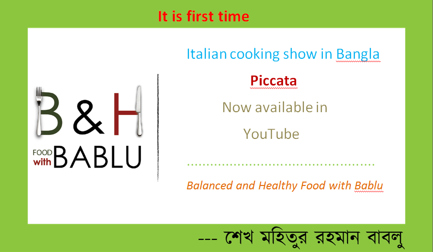 Balanced & Healthy food with Bablu