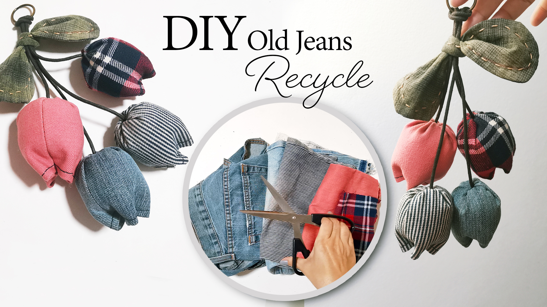 SisterQuilt - 🚩How to make recycled denim key cover