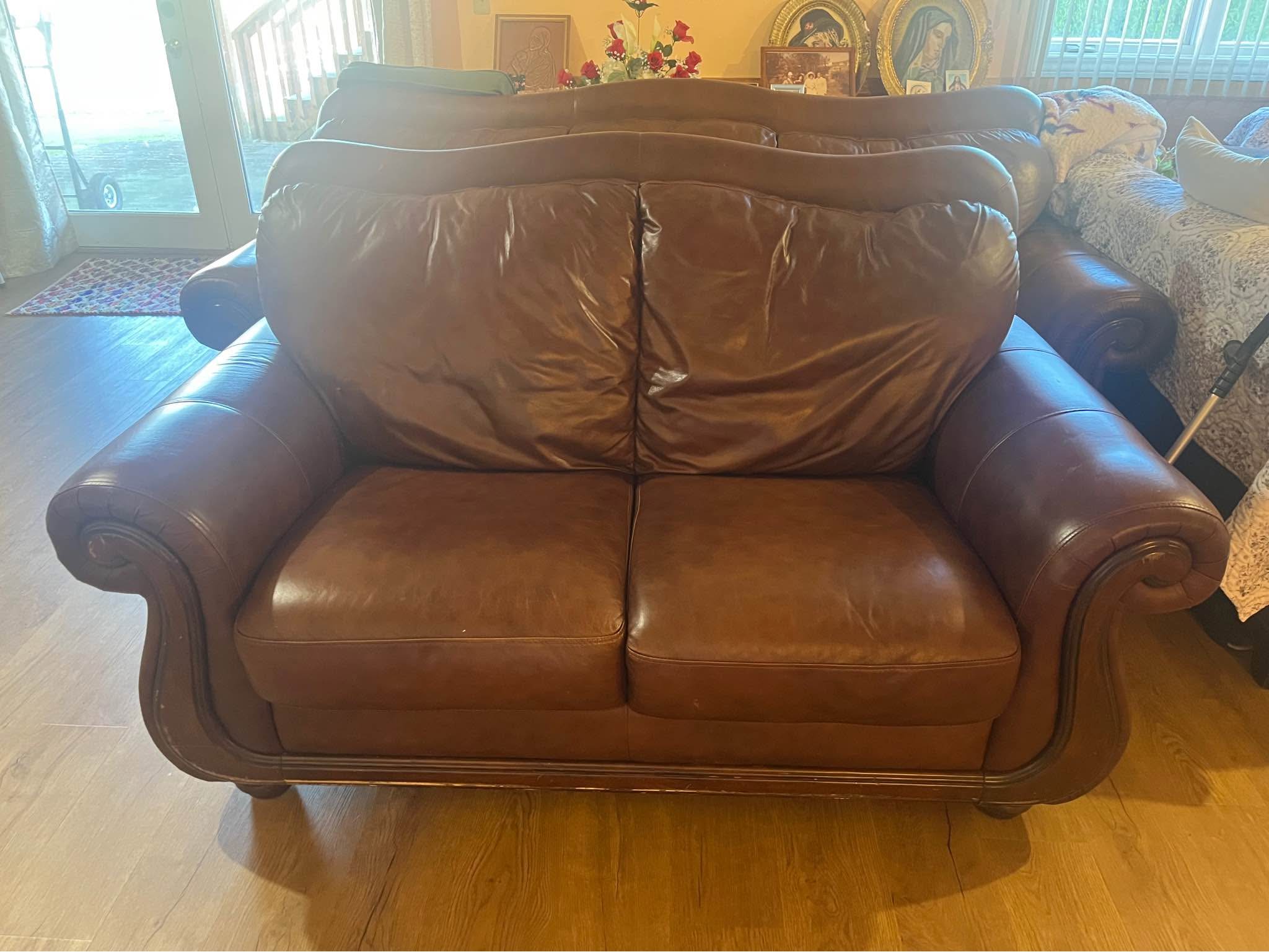 Leather Couch and Loveseat - Sofas, Loveseats & Sectionals - Rochester