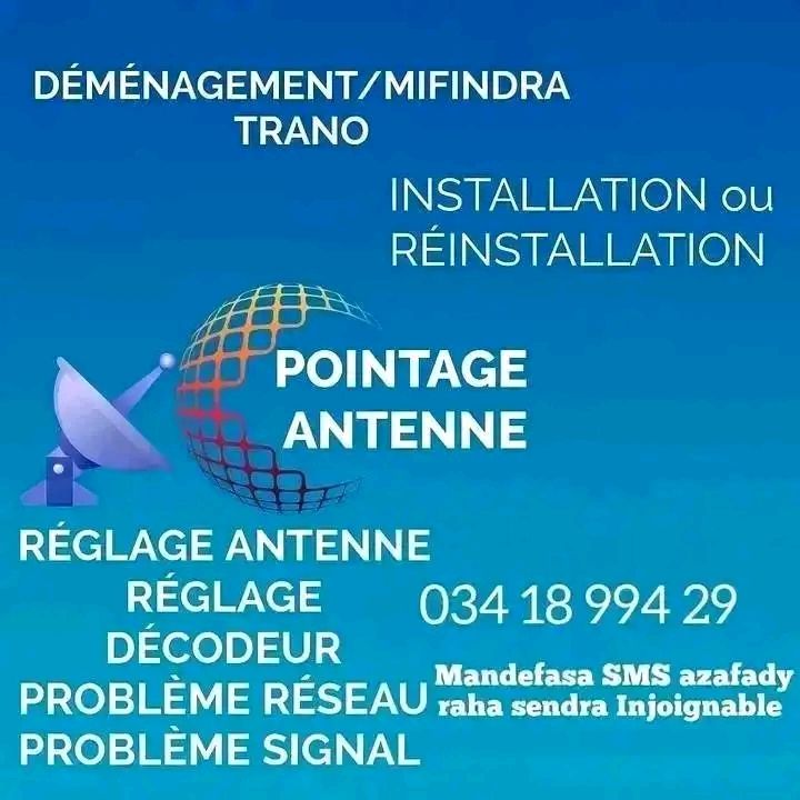 Canal+ installation Réinstallation Déménagement Réglage Pointage ...