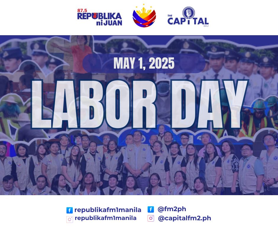 104.3 - Today is dedicated to the Filipino people who selflessly put ...