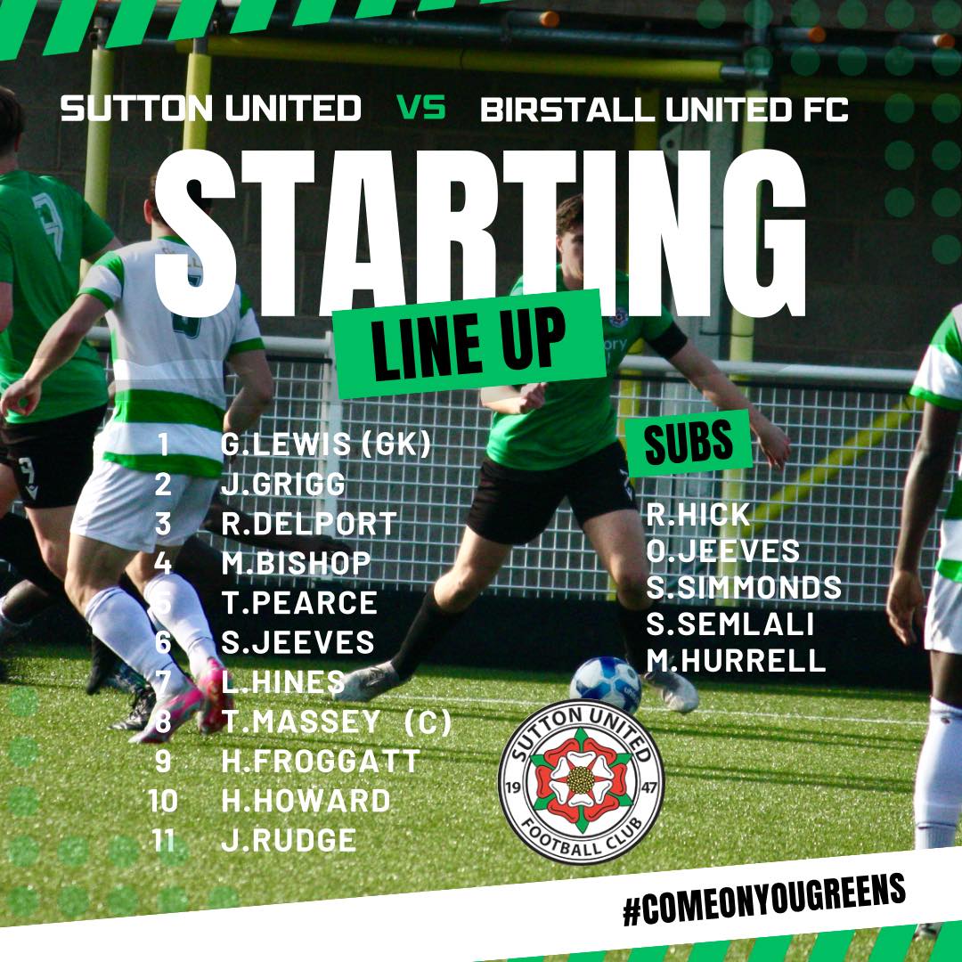 📋 Your Green boys to take on... - Sutton United Football Club | Facebook