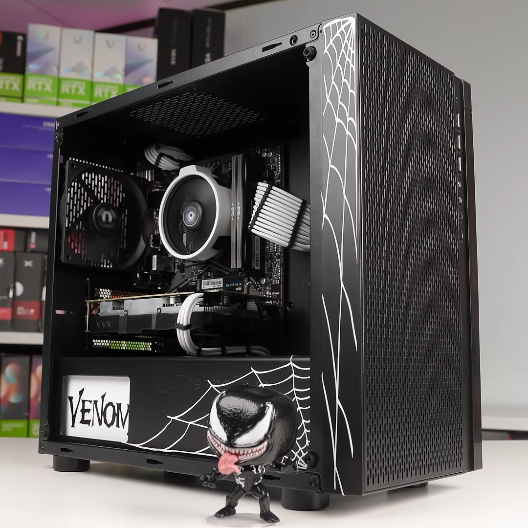 Check out this custom Venom-themed PC by J.P. Modified powered by