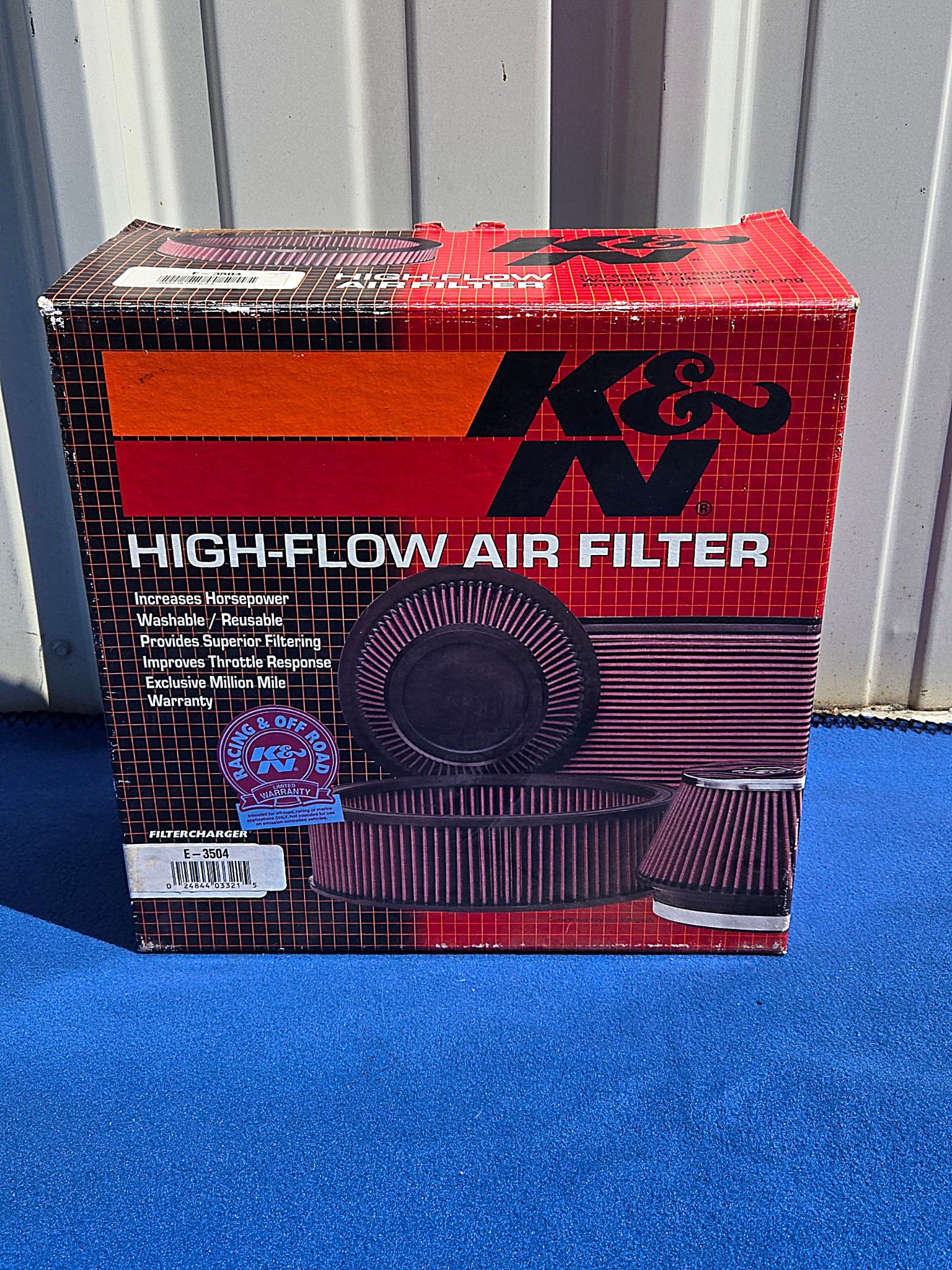 DNA Motoring Red High-Flow Air Filter Panel – For Toyota Prius 2004-2009, Direct Replacement, Cotton Gauze