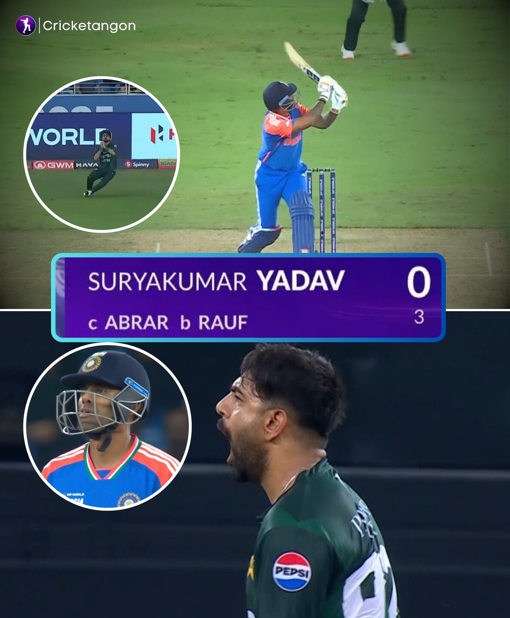 Cricketangon - SKY GOES FOR A 🦆 Haris Rauf got the top... | Facebook