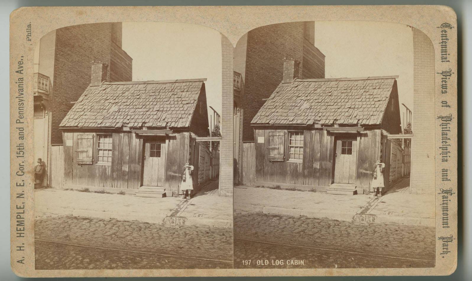 Old Images of Philadelphia - A old log cabin at Richmond and Vienna ...