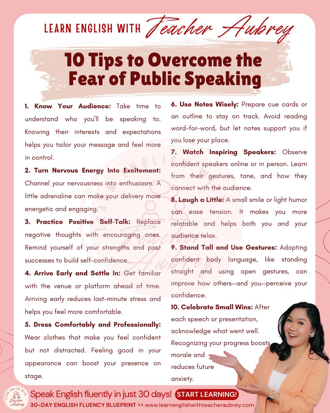Learn - 10 Tips to Overcome the Fear of Public Speaking 🗣️ # ...